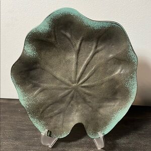 Lily Pad Leaf Ceramic Plate